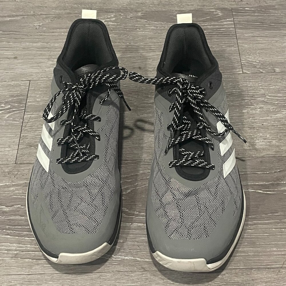 Adidas Mens Speed Trainer 4 Gray Tennis Shoes